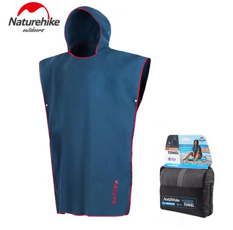 Roupão de Banho com Capuz Toalha de Praia de Banho de Natação Naturehike Mulheres Quick Esportes Encapuzados Viagem Mochila Sun-proteção uv Man Dry