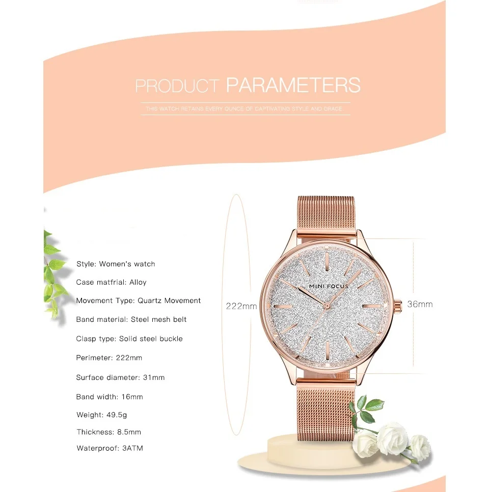 Роскошные женские часы с металлической сеткой Простые Классические наручные кварцевые женские часы высокого качества Relogio femenino Zegarek Damski