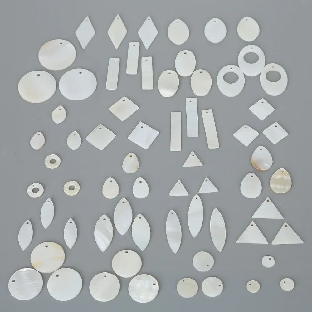 

New Fashion Dia 8-25mm Hole 1.2-1.5mm (10-20pcs) Natural Shell Charm Pendant For DIY Earring & Necklaces Jewelry Findings Making