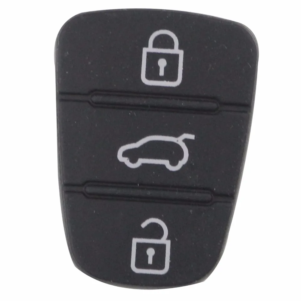 Discount jingyuqin New Replacement Rubber Pad 3 Buttons Flip Car Remote Key Shell For Hyundai I30 IX35 Kia K2 K5 Key Cover Case 9