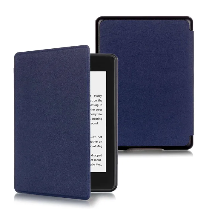 Gligle принт кожаный чехол для нового Amazon kindle paperwhite 4 для kindle paperwhite 1 компл./лот - Цвет: dark blue