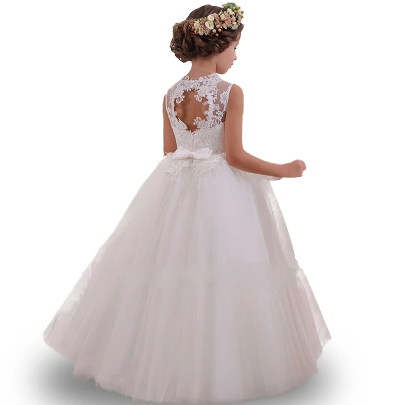 

Latest styles high quality Girls dress Child girl wedding flower girl party dress Elegant birthday protagonist princess dress