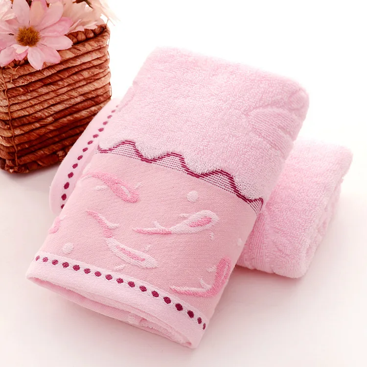 35x75 см хлопок утолщенное мягкое супер абсорбирующее антибактериальное полотенце для лица Туалет Ванная комната Душ Ванна отельное пляжное полотенце - Цвет: Розовый
