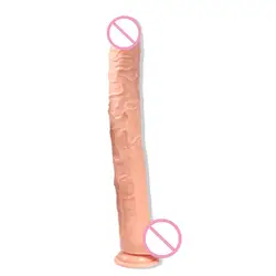 NoEnName_Null фаллоимитатор реалистичные женские фаллоимитаторы 16,93 дюймов реалистичные присоска мужской двухслойный силиконовый пенис O0124 #30