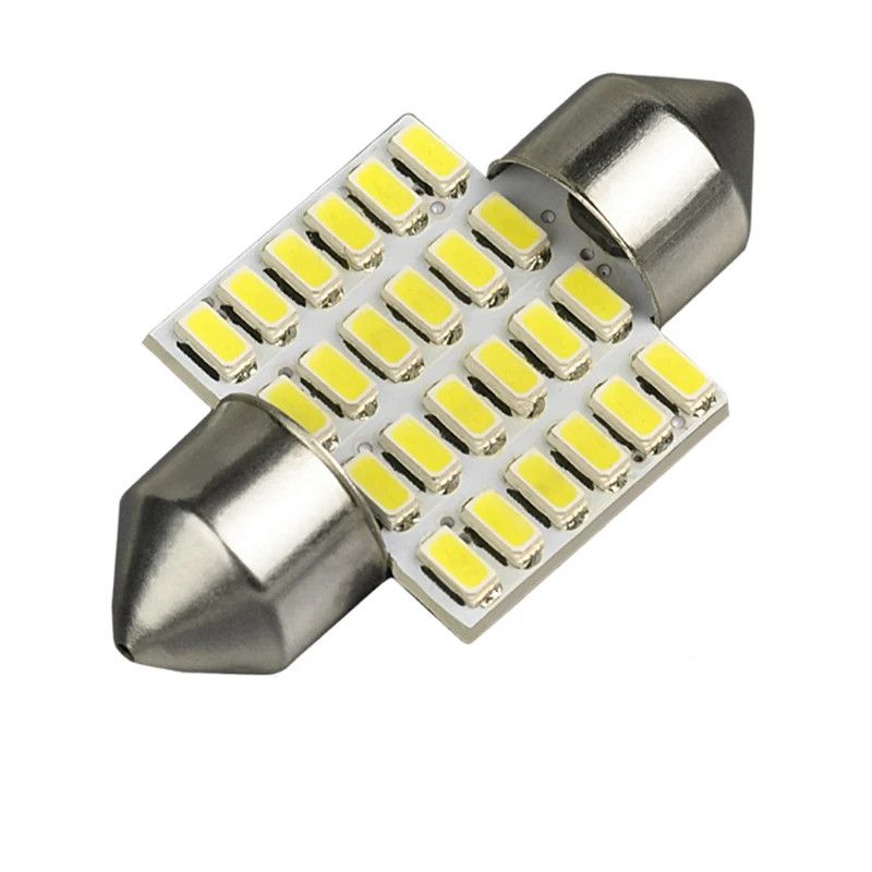 Keyecu 10 шт. супер яркий белый 31 мм 3014-24smd светодиодные лампочки купол Географические карты Dashboard Чтение Лампочки Номерные знаки для мотоциклов