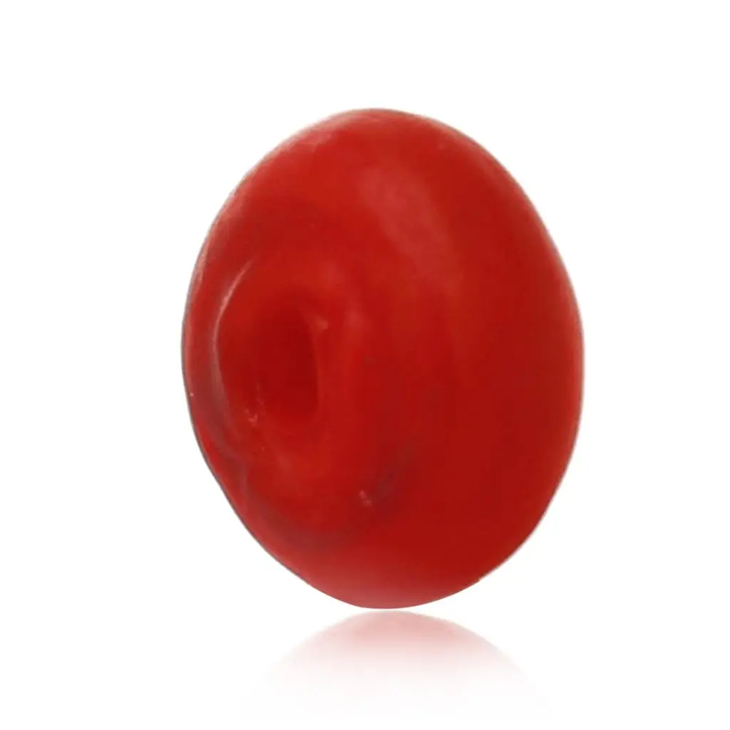 Lampwork Glass Beads Abacus Red Frosted About 8mm 3 8 X 4mm 1 8