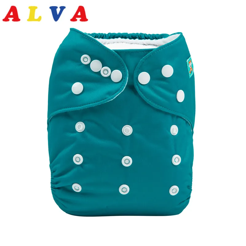 

2019 New Arrival! Alvababy Plain Cloth Diapers Baby Reusable Nappy with 1pc Microfiber Insert