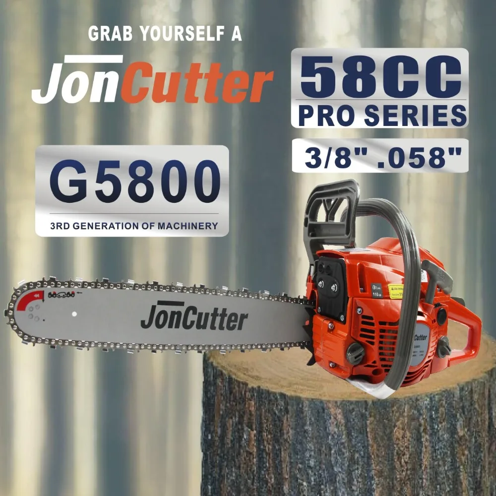 FarmertecMade58ccJonCutterG58005800GasolineChainsawPowerHead