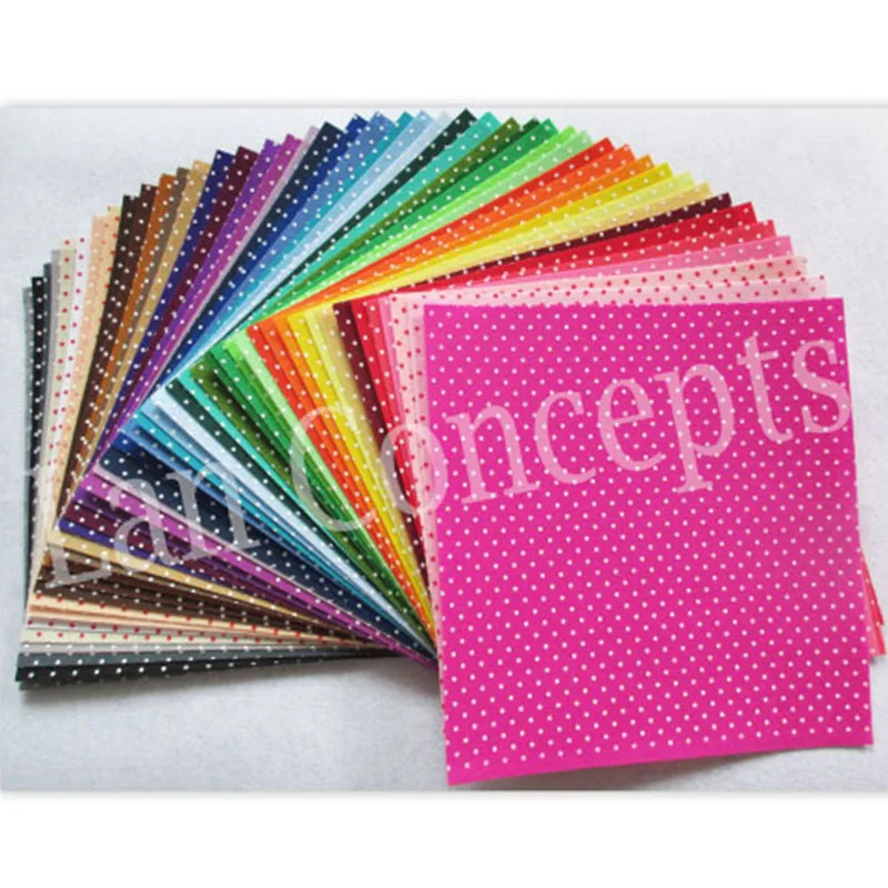 polyester felt fabric sheet 44 colors with dot 2