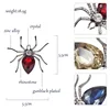 CINDY XIANG 3 Colors Choose Crystal Spider Brooches for Women Fashion Gun-black Plated Insect Brooch Pin Exquisite Jewelry Gift ► Photo 2/6