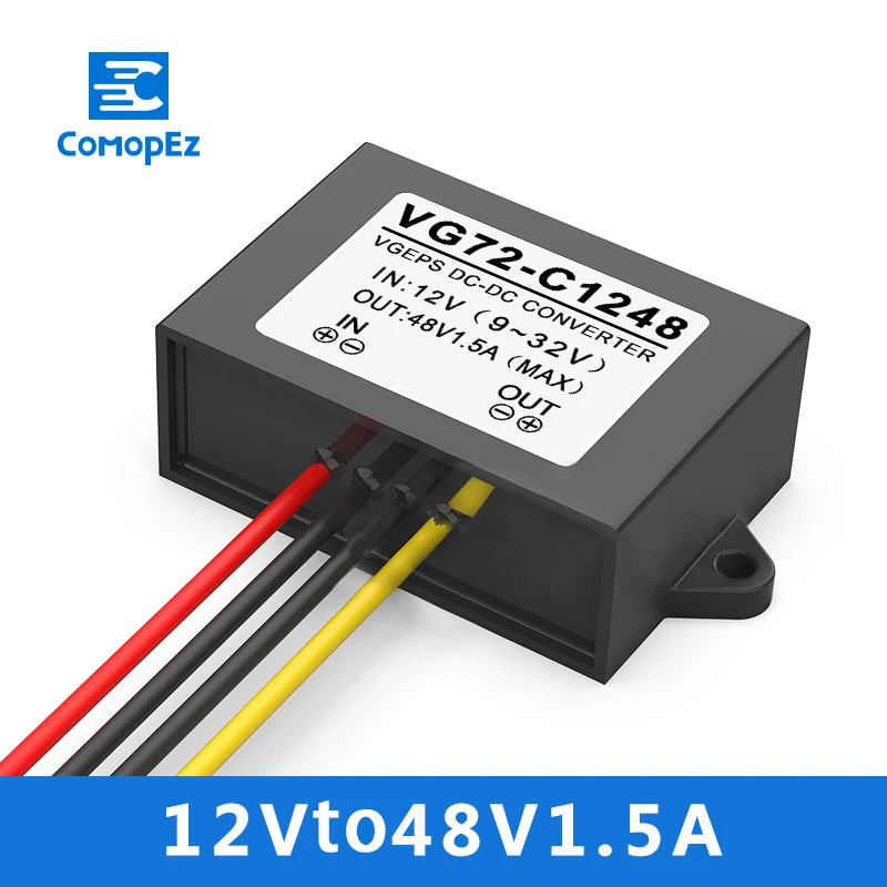 

12V Go 48V 1.5A Boost Converter DC Power Booster 9-32V Go 48V Pressure Swing Module DC-DC Conversor Car Power Supply