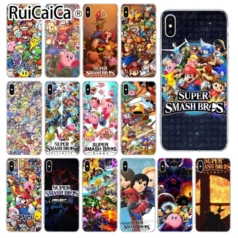 

Ruicaica Super smash bros TPU Soft Phone Cover for Apple iPhone 8 7 6 6S Plus X XS MAX 5 5S SE XR Cellphones