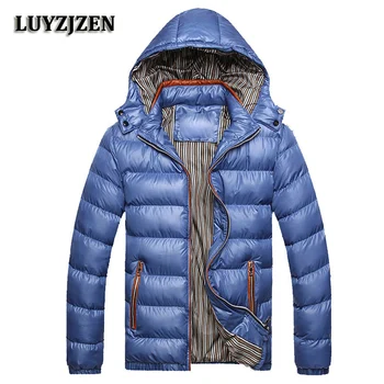 

New Arrival Winter Warm Parkas Thick Warm Winter Jacket Men Casual Overcoat Detachable Hat Outerwear Windbreaker Plus Size K119