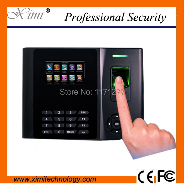 125KHz fingerprint time attendance TCP/IP communication