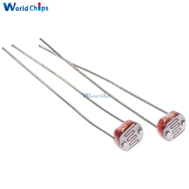 10pcs Photorésistance 12mm GL12528 10K-20K Ohm Photoresistor GL-12528