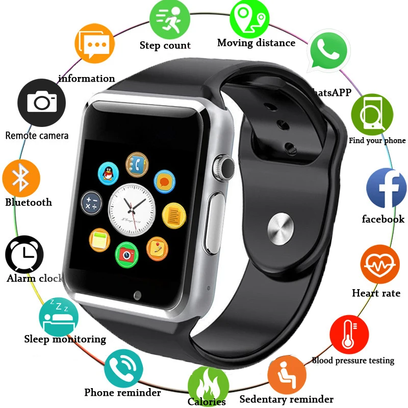 

Free Shipping WristWatch Bluetooth Smart Watch Sport Pedometer with SIM Camera Smartwatch For Android Smartphone Russia T15
