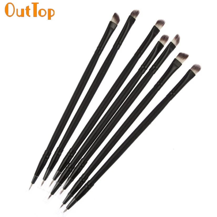 OutTop ColorWomen1PC PRO Косметический многофункциональный макияж кисти двухсторонняя подводка для глаз кисти Черные Тени для век Кисть JUN10