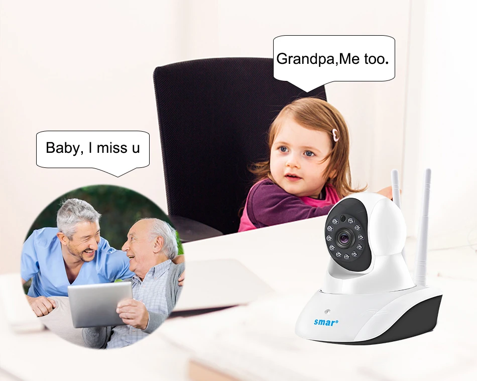 Smar Wireless 1080P IP Camera Home Security WIFI IP Camera Surveillance Camera Night Vision CCTV Camera Baby Monitor 19201080 (4)
