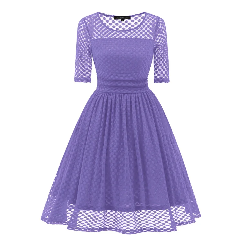 Women's clothes vestidos verano 2019 women's polka dot dress long  women dress dresses woman party night vintage dress
