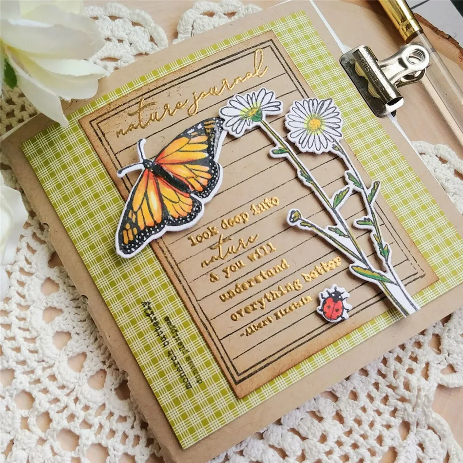

Field Notes Decorative Metal Cutting Dies Stencil Scrapbooking Photo Album Decor Paper Card Making Decor DIY Embossing Crafts