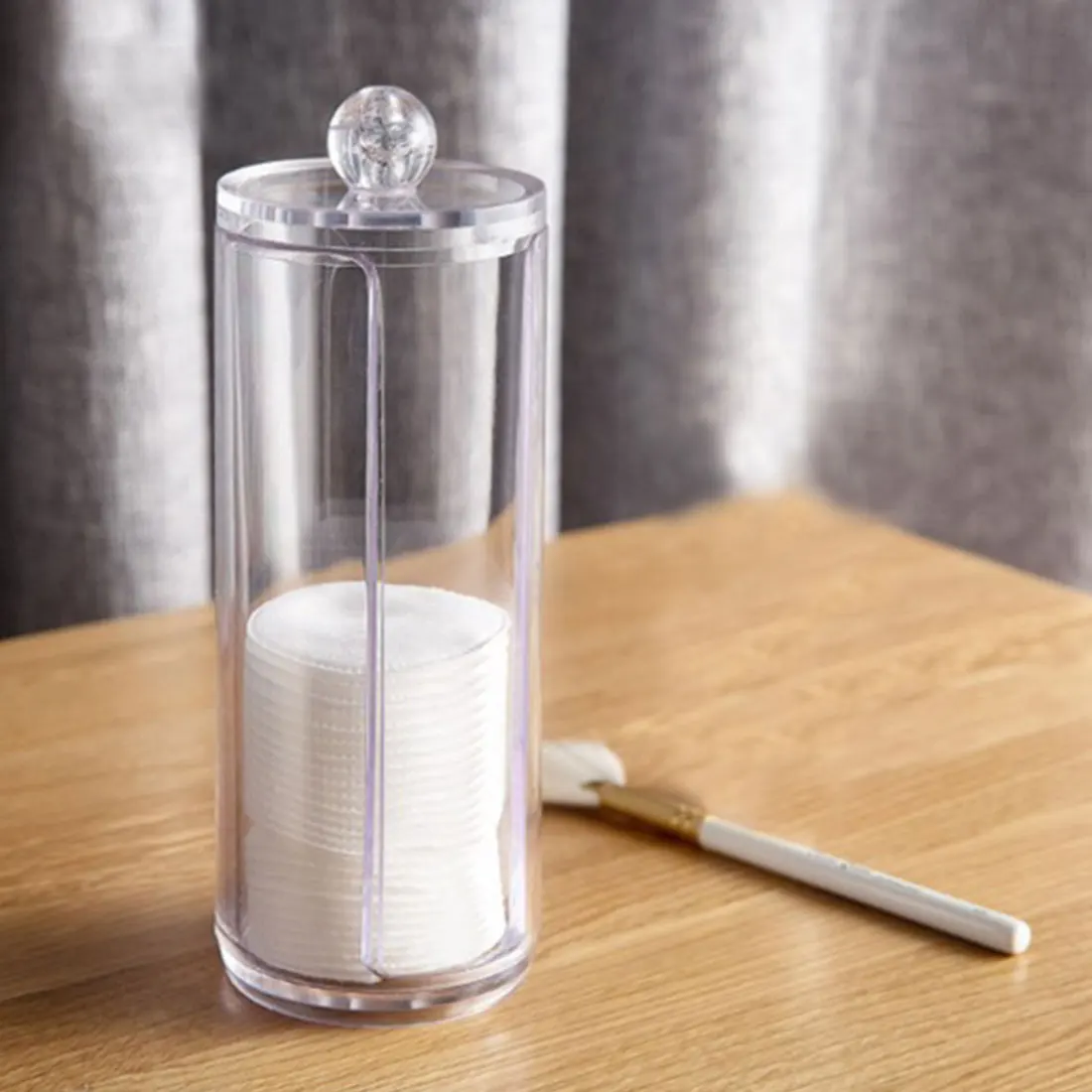 

Multifunctional Container Cosmetic Makeup Organizer Cotton Pad Holder Jewelry Storage Box portable Candy Jars