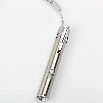 

New Multifunction 3 in1 Portable Pocket Mini USB Rechargeable LED Laser UV Torch Pen Flashlight Multifunction Lamp HR