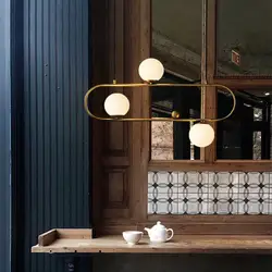 Промышленный стиль арт карабин дизайн подвесной светильник Скандинавское ретро стеклянный шар ресторанный салон кофе декор для рабочего