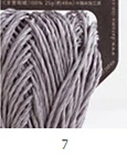 1*25 г шариковая пряжа DARUMA SASAWASHI бумажная пряжа для вязания крючком ручная вязаная шляпа с широкими полями мягкая и светильник - Цвет: 7