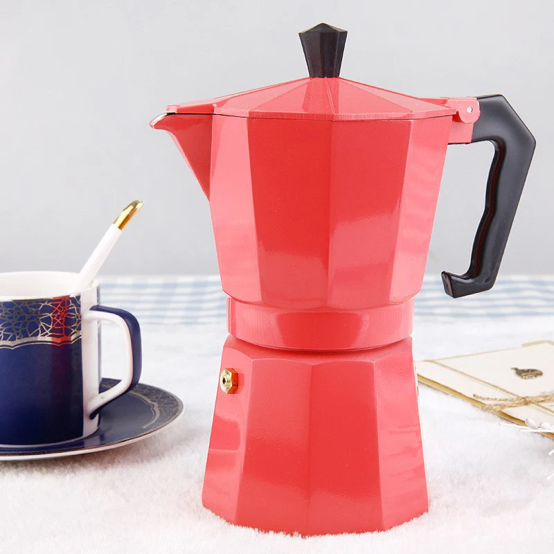 Household Manual Espresso Pot Aluminum Steam Coffee Kettle Handmade Black Coffee Mocha Pot Espresso Home Maker Coffee Appliance Household Manual Espresso Pot Aluminum Steam Coffee Kettle Handmade Black Coffee Mocha Pot Espresso Home Maker Coffee Appliance