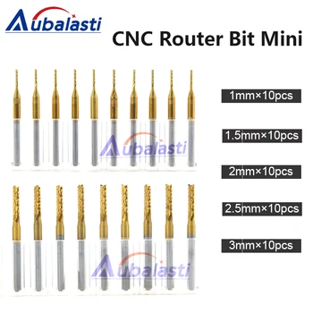 

CNC Machine Router Bit Mini PCB Carbide End Mill Tools 3.175 Diameter Cutting Bits CNC Milling Cutters Kit & cnc cutter milling