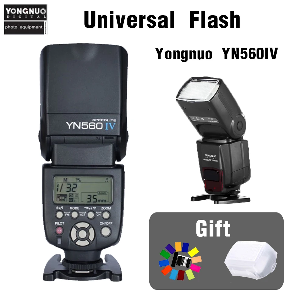 

Yongnuo YN560IV YN-560IV yn560iv 2.4G Wireless Universal Flash Speedlite Standar Hot shoe For Canon Nikon Sony Olympus