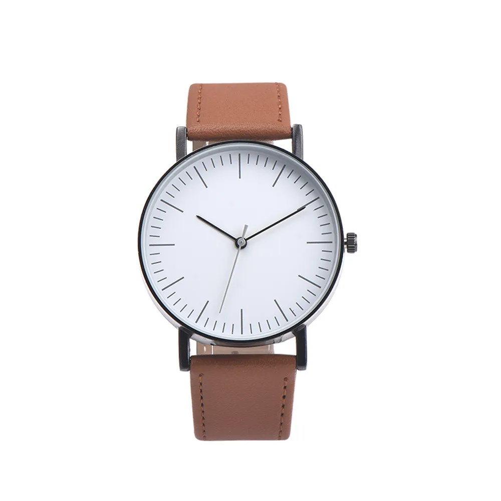 

Retro Design Leather Band Analog Alloy Quartz Wrist Watch Mens Watches Top Brand Luxury Erkek Kol Saati Relogio Masculino Watch