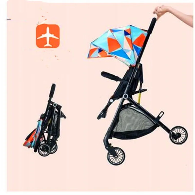 Детская коляска, ультра-светильник, складная, может сидеть или лежать, высокий пейзаж, подходит для 4 сезонов, высокий спрос