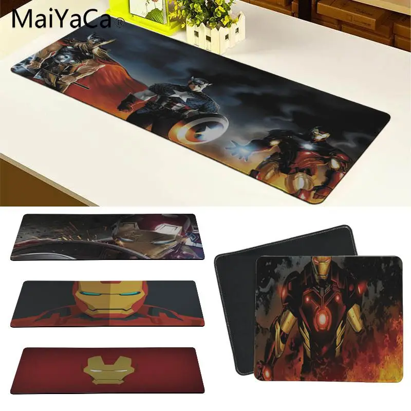 

MaiYaCa Superhero Iron Man Large Mouse pad PC Computer mat Size for 30x90cm and 40x90cm Gaming Mousepads