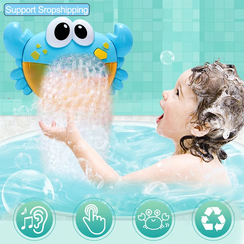 Bubble Machine Crabs музыкальный светильник Электрический Maker для малышей детей улицы