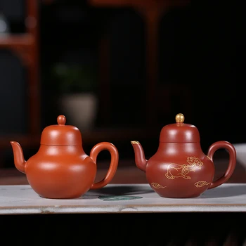 

100ML Yixing Purple Clay Teapot Health Raw Ore Zisha Si Ting Pot for Art Teaware Biluochun Black Tea Kettle for Birthday Gifts