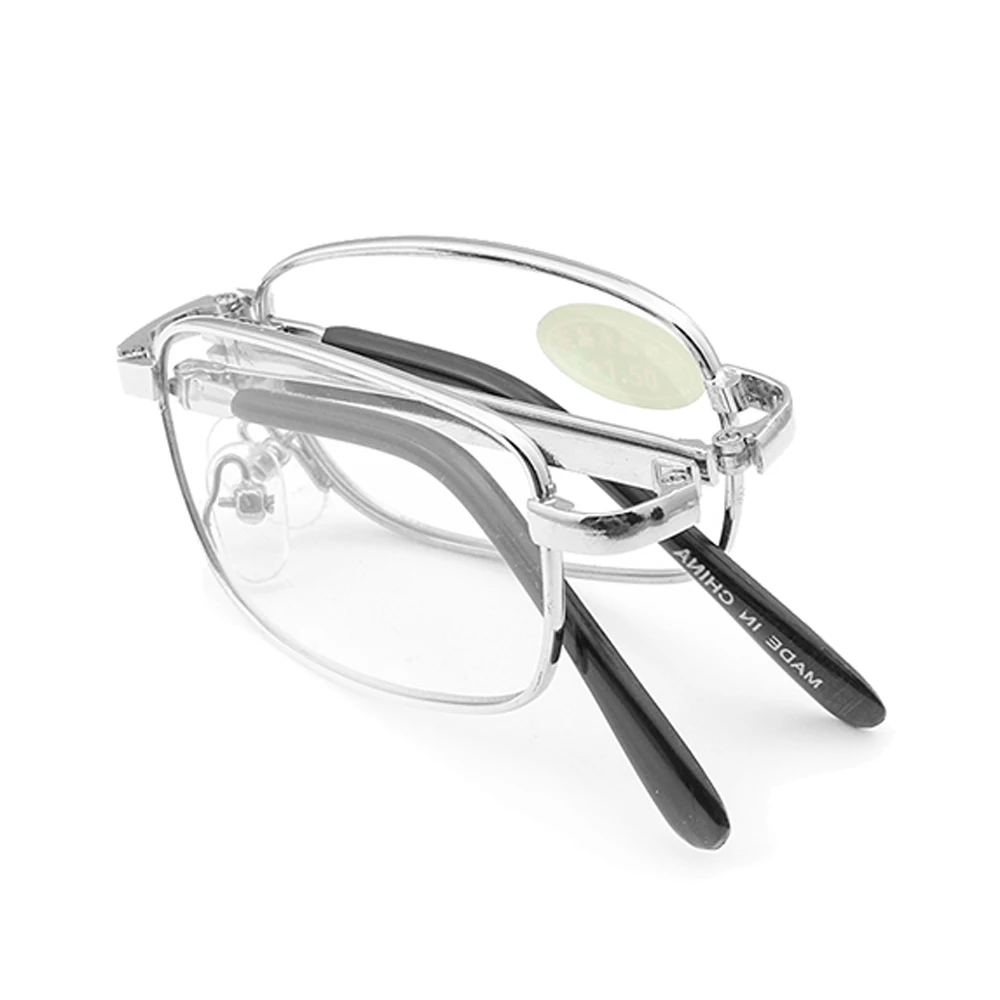 Retro Design Reading Glasses Men Women Folding Spectacles Spectacles Frame Silver Metal Glasses +1.0 +1.5 +2.0 +2.5 +3.0 +3.5 +4 5