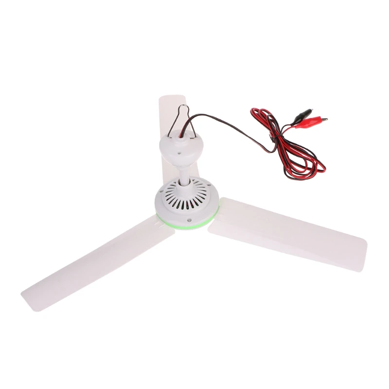 

6W Plastic 3 Leaves Brushless Convertor Motor Battery Mini Ceiling Fan Switch
