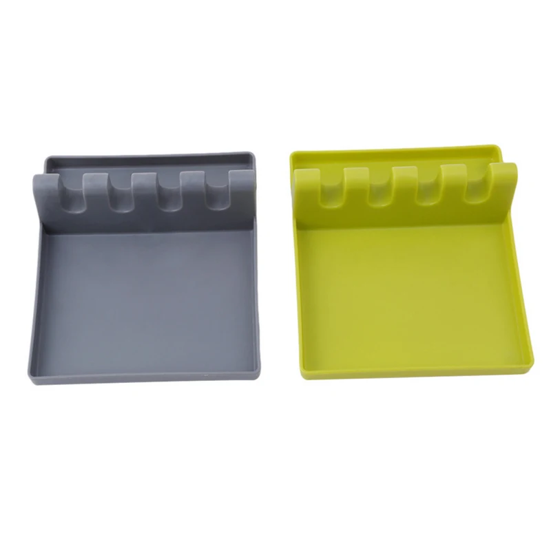 

1 Pcs Silicone Spoon Insulation Mat Spatula Shovel Pad Spoon Rest Lid Holder Tableware Storage Rack Pan Chopsticks Organizer