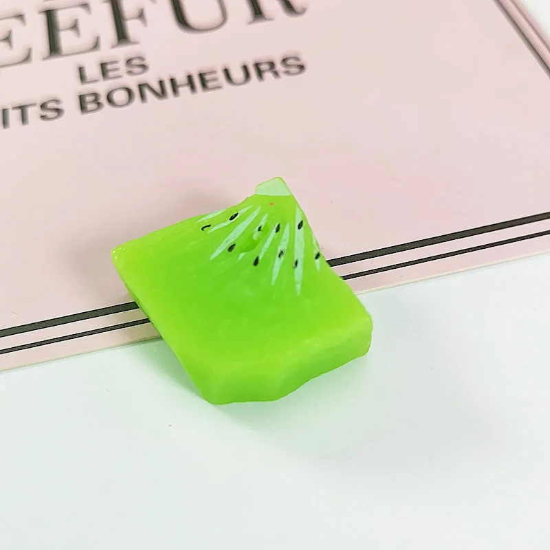 10 шт./лот Имитация Фрукты из смолы ломтик банан питая DIY ювелирные аксессуары для