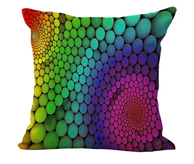 Miracille квадратная льняная смесь красочная Геометрическая декоративная подушка на стул современная подушка для сада сидя наполнение не включено - Цвет: G