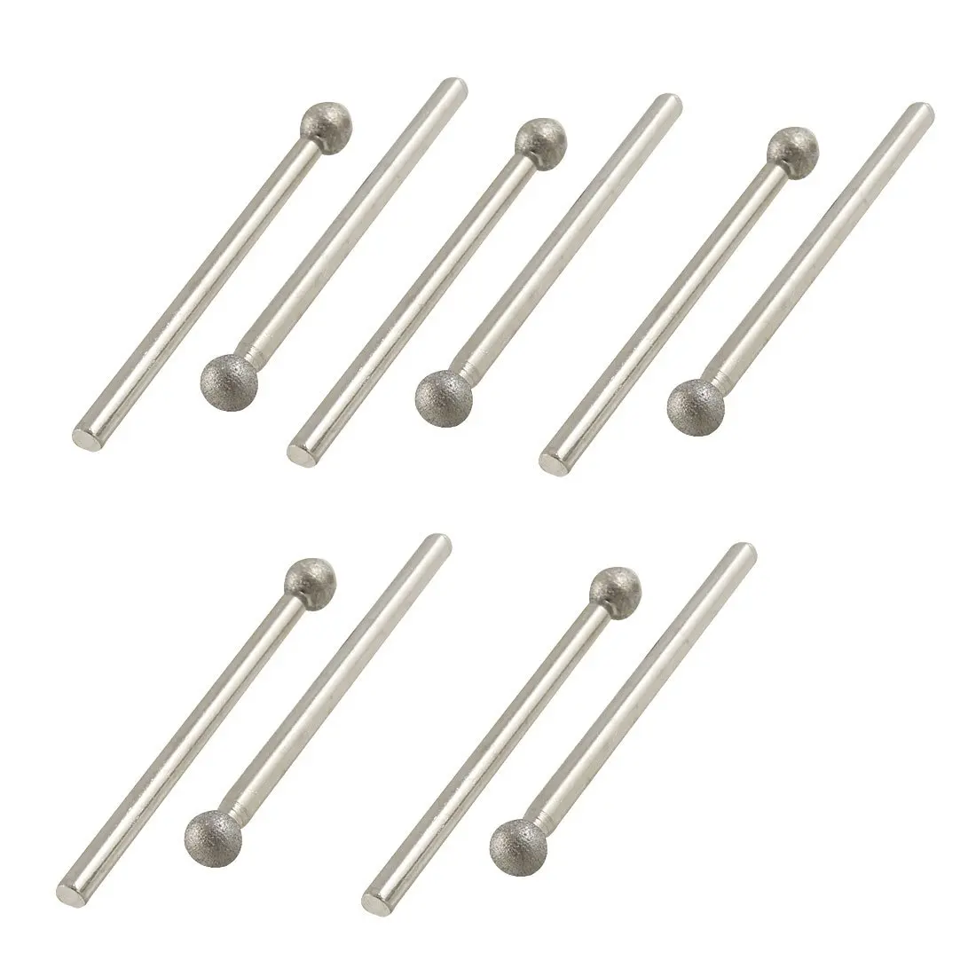 MOCC Hot 10 Pcs 5mm Ball Nose 3mm Shank Diamond Mounted Point Grinding