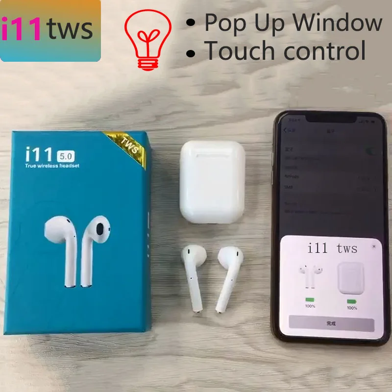 

i11tws Touch control Pop-ups Window Bluetooth Earphone aBluetooth ear Earbuds Air earphone pk i10 i11 xy i13 i15 tws