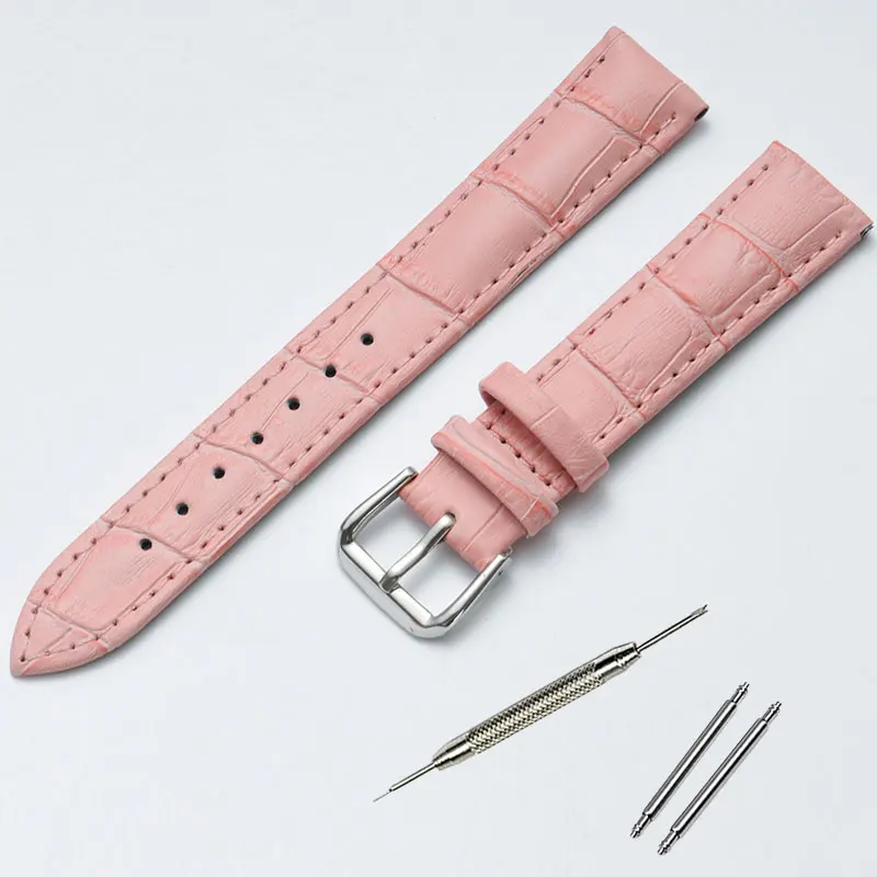 Fashion Charm Colorful Women Watches Band Genuine Leather Kids Watch Strap Red White Pink 10 12 2