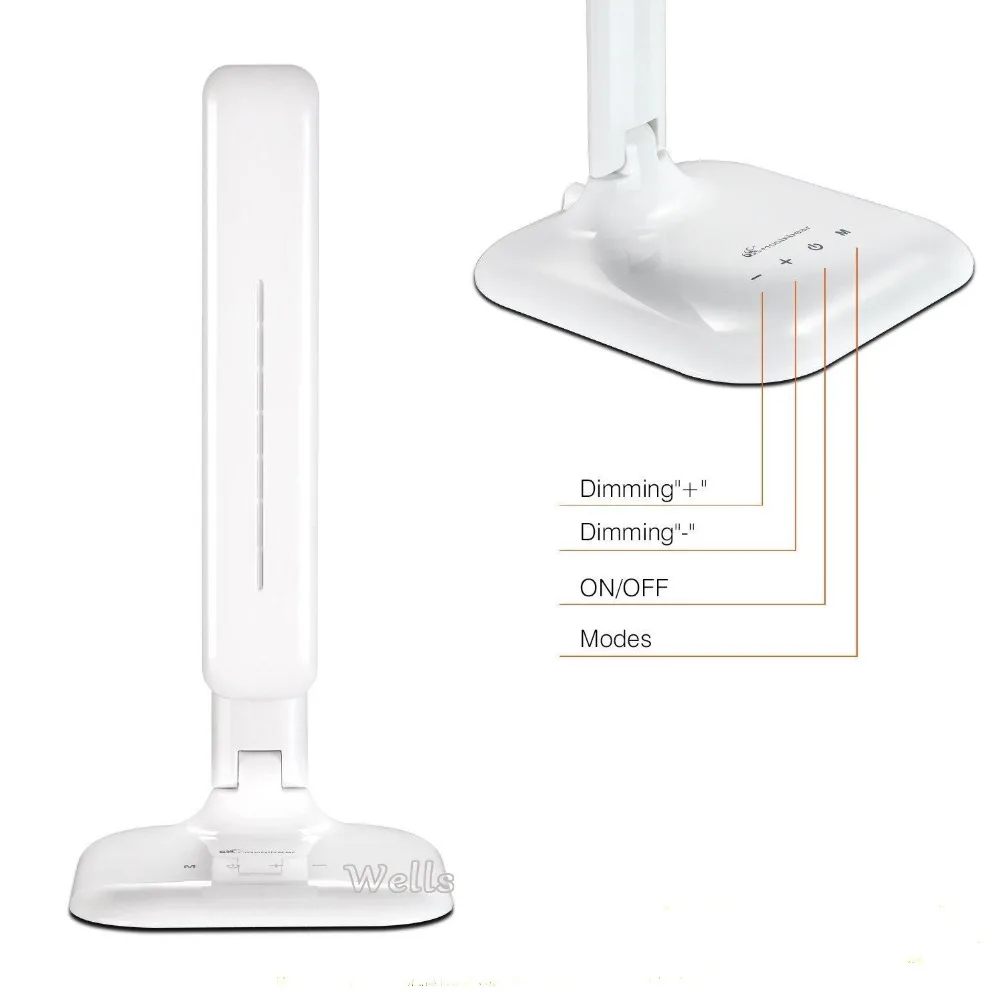 Conduziu a Lâmpada de Mesa com Display Lâmpada de Mesa Lâmpada de Leitura com Calendário Lâmpada de Escritório Portátil Relógio Flexível Moderno Pode Ser Escurecido Led 7 High Quality Luzes e Iluminação