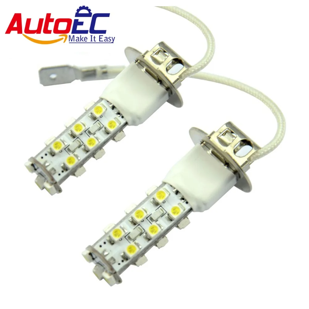 

AutoEC 2X Flashing Strobe H3 21smd led 1210 Auto Front Fog light Lamp Driving Lights white blue #LJ06