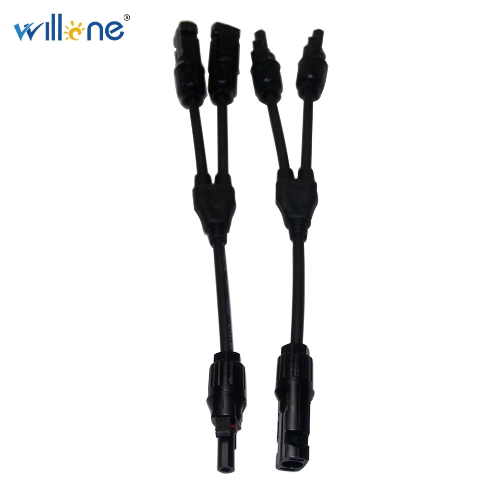 Willone 5 pair free shipping Solar Connector Y Branch 2 to 1 MC4 Connector TUV Standard