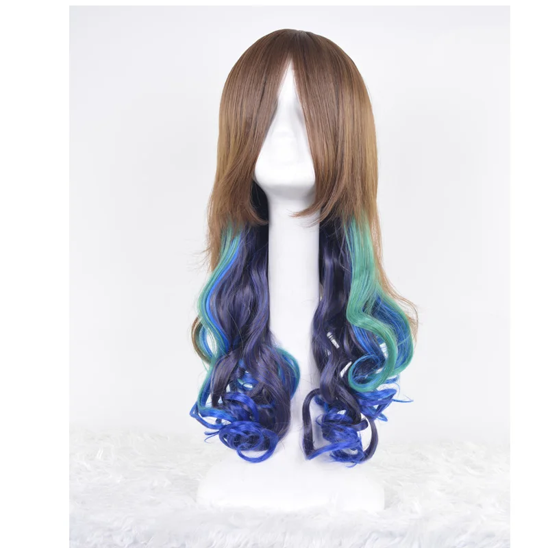 Ccutoo 3" волнистые длинные высокотемпературные синтетические волосы Косплей Полный парики женские вечерние парики