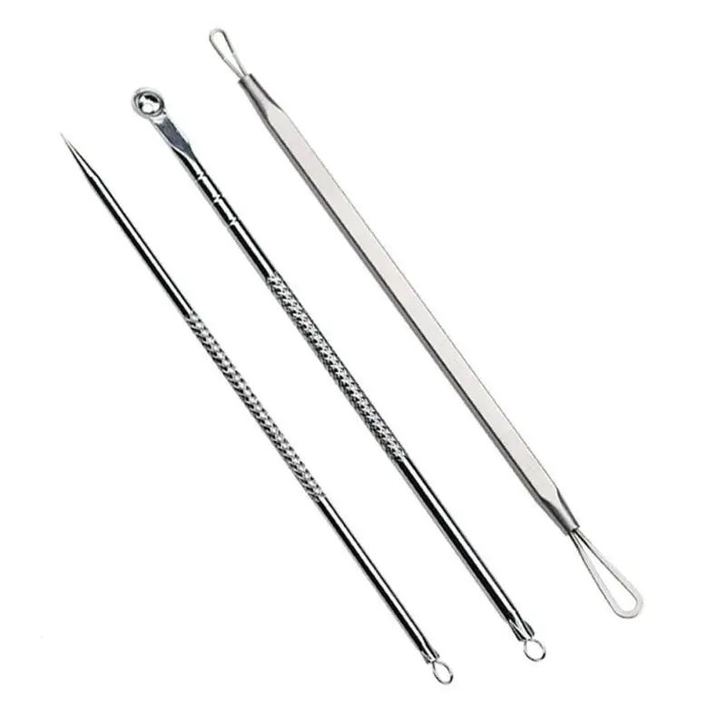 3pcs/Set Acne Needle Kit Stainless Steel Acne Needles Blackheads