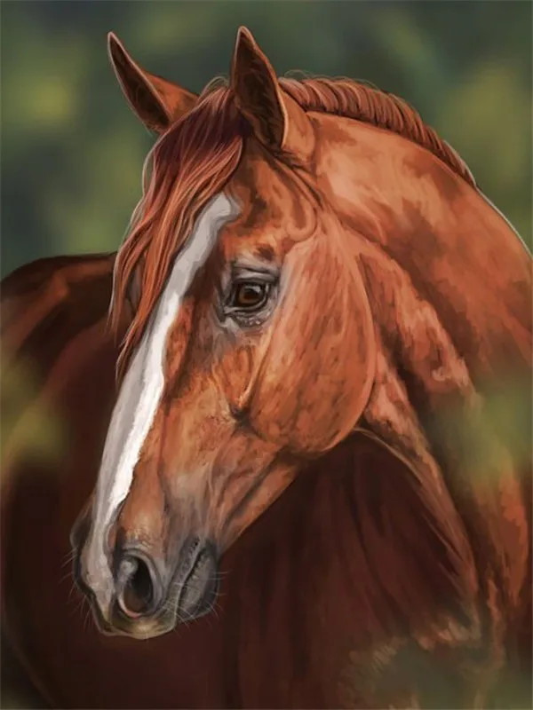 5d Алмазный рисунок полный лошадь Бриллиантовая мозаичная фигурка животного Алмазная вышивка Стразы изображение полимерная мозаика ручной работы